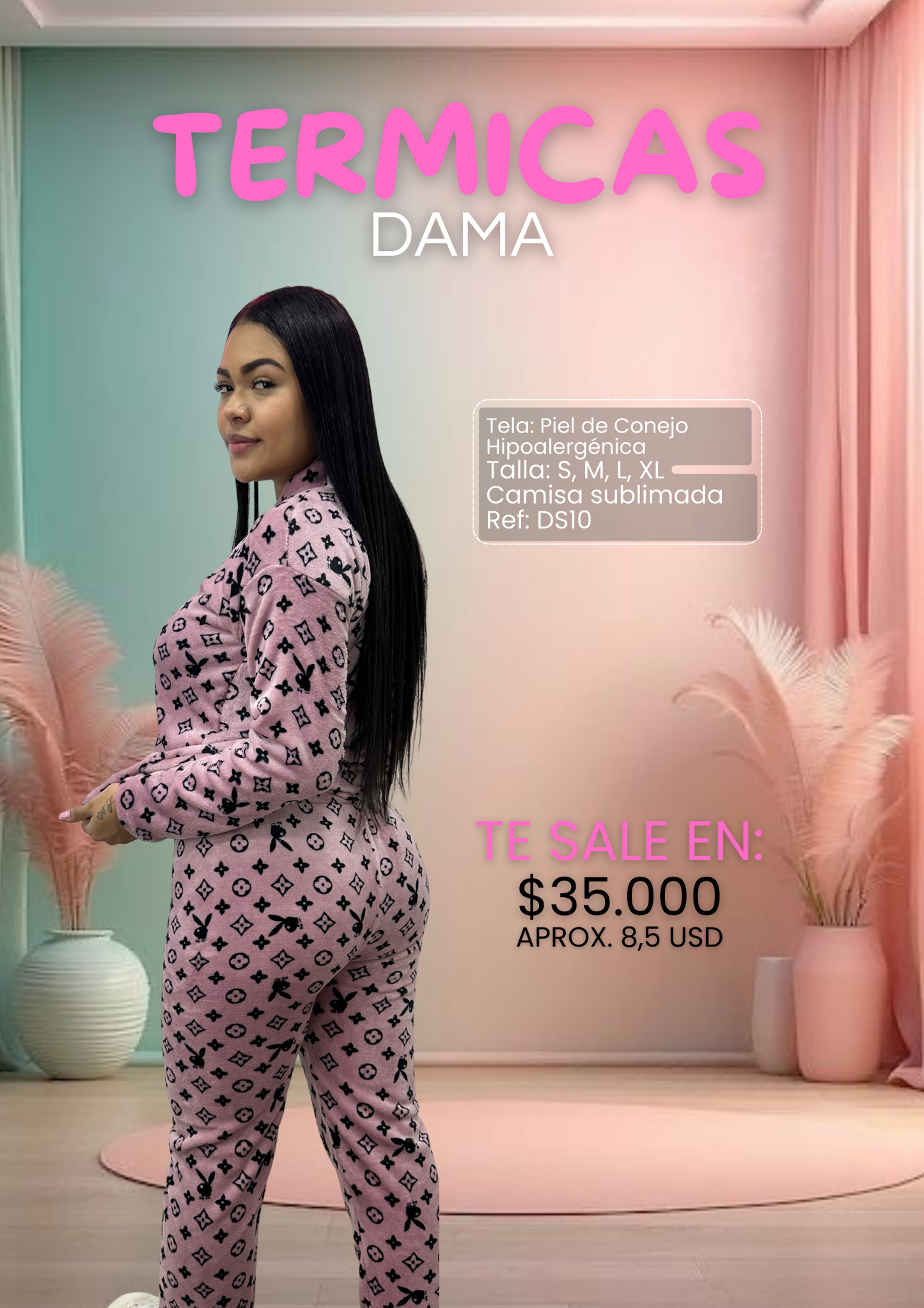 PIJAMA TERMICA DAMA