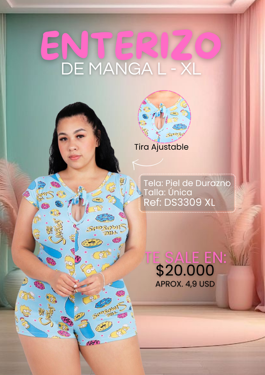 ENTERIZO DE  MANGA PLUS